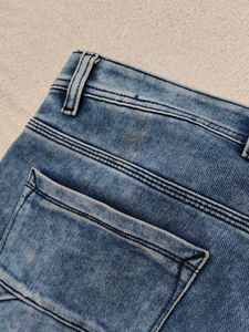 Men's Blue Washed Denim Jeans