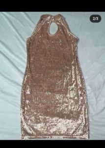 Pink Velvet Dress