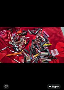 Assorted branded lipstick,straightener, hair dryer