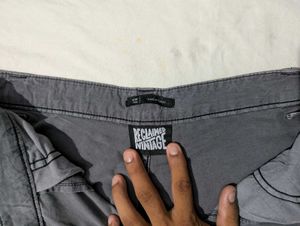 Vintage Baggy Grey Denim Jeans