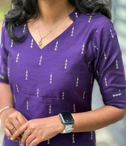Elegant Purple 🥳👗Printed Kurta