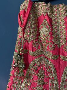Stunning Embroidered Pink Lehenga