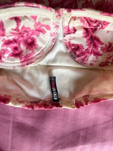 Floral Print Bustier Dress