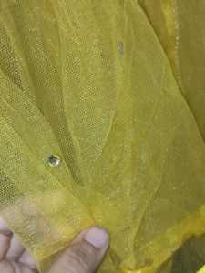 Yellow Dupatta free bracelet