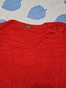 Red Long Sleeve Top