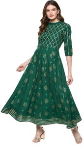 New green Anarkali