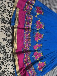 Vibrant Blue Embroidered Kurta Set