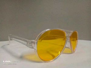 Yellow Aviator Sunglasses