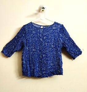 🔥Buy1get1🔥 CHEMISTRY BLUE TOP FOR WOMEN