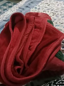 Floral Red Blanket