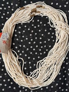White Beaded Necklace