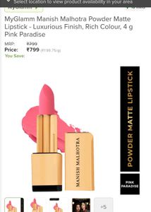 Manish Malhotra Lipstick - Vibrant Pink