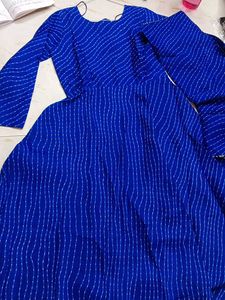 bust 36 Beautiful Blue Kurta Set