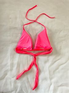 Neon Pink String Bikini Top