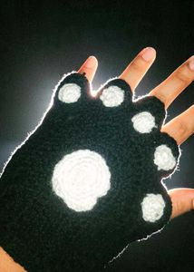 🐾Cute Paw Fingerless Gloves