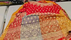 Stunning Multi-Color Embroidered Lehenga Choli