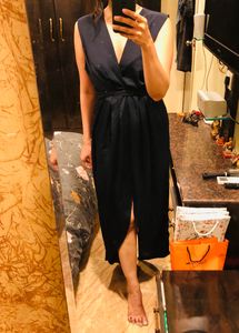 Elegant Navy Blue Maxi Dress