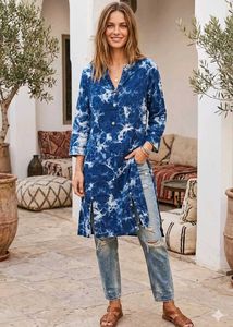 Boho Tie-Dye Tunic Top for girls