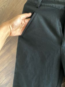 Stylish Black Pants with Gold Trim