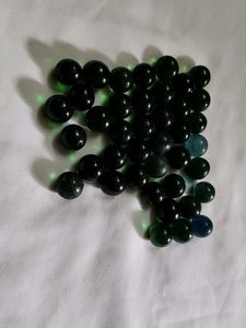 Black Glass Marbles Craft Supply ( 40 marble