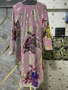 Beautiful Pink Floral Kurta