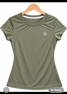 Olive Green Fitted T-Shirt