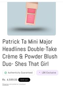 Patrick Ta Mini Blush