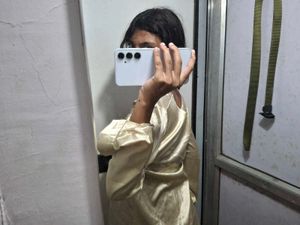 Satin Button-Up Blouse