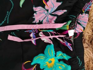 Plus Size Colorful Floral Print Pajama Pants