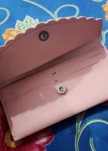 Cute Pink Clutch with Pom