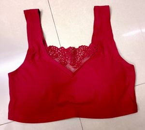 Bralette - padded - Maroon