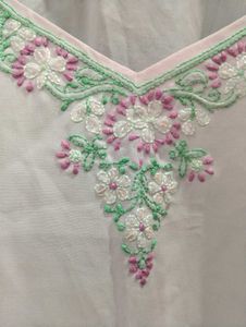 Chikankari Pink Kurta