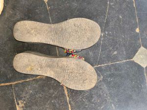 Woven Multicolor Slides