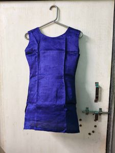 Elegant Royal Blue Short Kurta