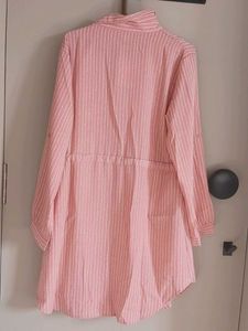 Chic Striped Button-Down Tunic NEW