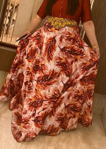 Designer Party Wear Flared Gown For Women In Xl