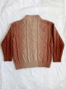 Kids (10-11 Y) Ombre Cable Knit Mock-Neck Warm Swe