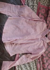 Pink Striped Button-Down Shirt