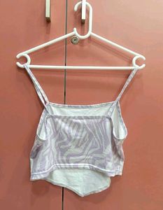 URBANIC Lavender zebra tank top
