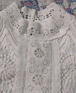 White lace top