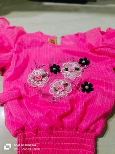 Top &amp; Skirt Pink And Black