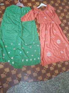 Kurti And Plazo Set With Beautiful Dupatta