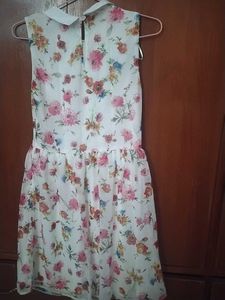 Charming Floral Print Summer Dress