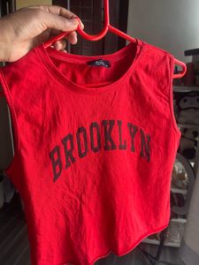 Red Brooklyn Sleeveless Top