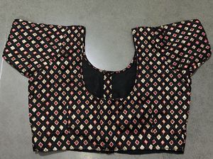 Embroidered Diamond Pattern Blouse