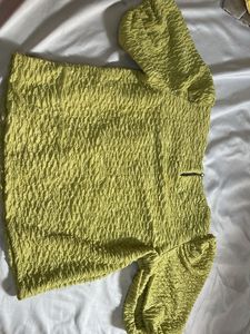 Textured Puff Sleeve Top