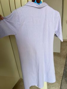 Lavender Textured Collared Dress- Used once