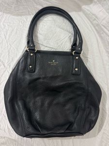 Kate Spade Black Leather Hobo Bag