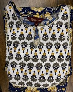 Women's Printed Anarkali Kurta and Palazzo Set