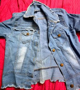 Stylish Distressed Denim Jacket